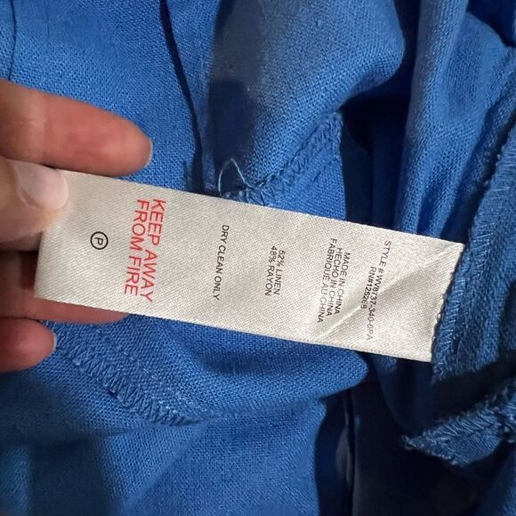 Jason Wu - Aqua Blue Linen Blend Braided
Trim Pants Sz 12 - Picture 8 of 12